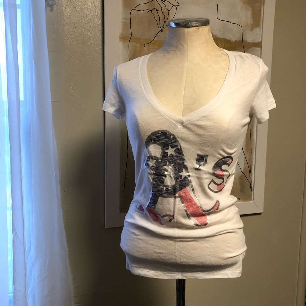 Oakland A’s v-neck tee